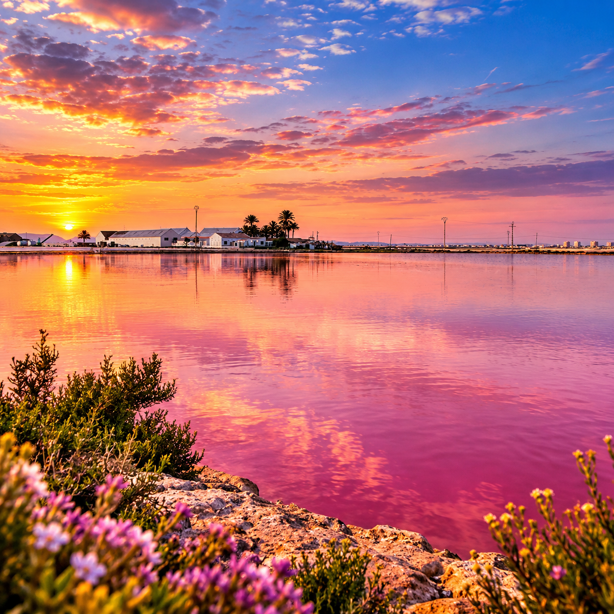 Paisaje de San Pedro del Pinatar y el Mar Menor
