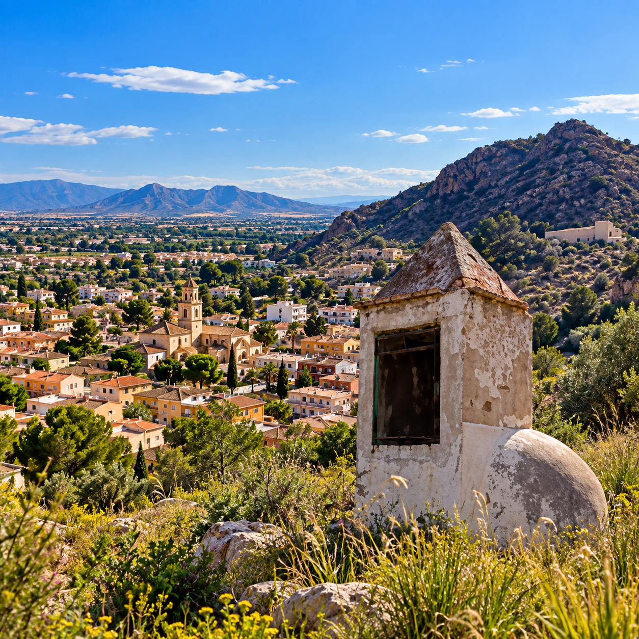 Paisaje de Torreagüera y la Huerta de Murcia